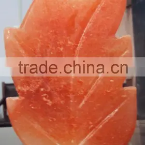 Himalayan Salt Fancy Lamps Leaf Design thumbnail-3