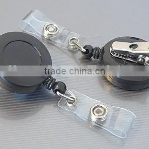 Retractable Badge Holder ID Card Holder Reel With SWIVEL-BACK Alligator Clip thumbnail-1
