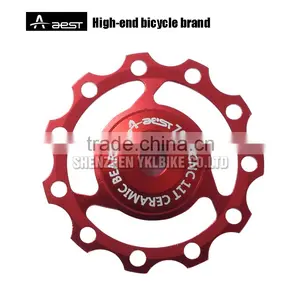 High End Bike Parts Ceramic Bearing 5mm Bicycle Rear Derailleur Pulley Guide Wheel thumbnail-2