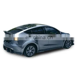 For Model Y Spoiler Carbon Fiber Rear Trunk Spoiler for Tesla Model Y no Need Drill Hole thumbnail-3