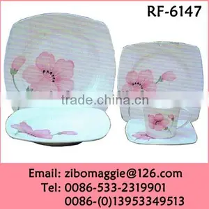 Professional China Made Custom Designed Square Pocelain Dinnerware Promotion thumbnail-1
