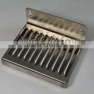 Stainless Steel Drip Tray, No Drain Tube, 6" Wide; 2" Back Splash, For Beer Tower, Home Brew thumbnail-1