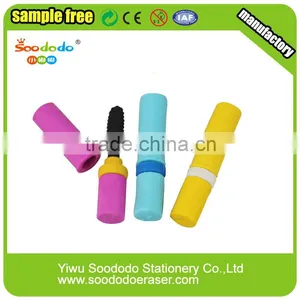 Mascara Shaped Pencil Eraser For Children thumbnail-1