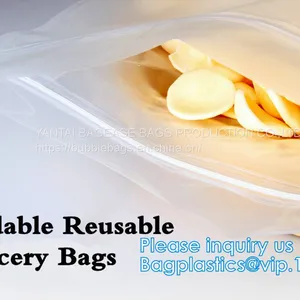 Reusable Leakproof Print Zip Lock Sandwich Bag, Fat Bottom Bag With Zip Lock Eight Side Seal Bag With Zipper Locker Baggie thumbnail-4