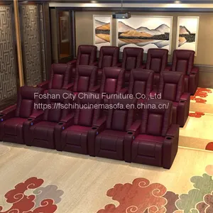 Luxury Design Amazon Hot Sale Cinema Sofa Home Theater Seating Electric Recliner Motorized Reclining Chair Theater Furniture thumbnail-2
