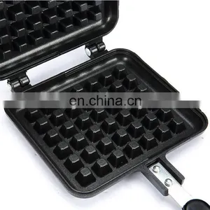 Breakfast Square Die Casting Aluminum Egg Waffles Frying Pan thumbnail-5