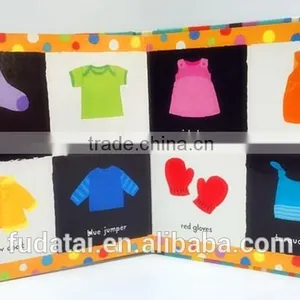 FDT Customized Special and Cheap Baby Touch and Feel Board Book Printing With Cloth thumbnail-1