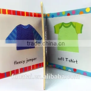 FDT Customized Interesting and Cheap Baby Touch and Feel Board Book Printing With Cloth thumbnail-5