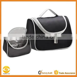 Unisex Cosmetic Travel Toiletry Case Bag,black OEM Waterproof Travel Wash Bag,makeup Vanity Bag,travel Organizer Makeup Bag thumbnail-1