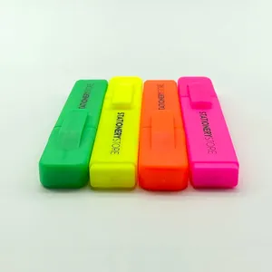 Wholesale Custom Non Toxic Fluorescent Square Highlighter Pen Washable School Water Based Markers Set for Kids thumbnail-4
