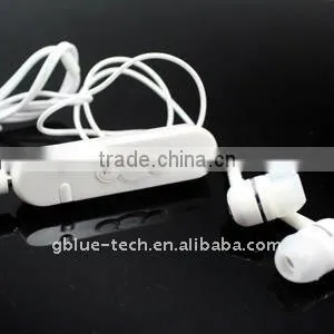 White Clip Stereo Bluetooth Earpiece (GT502) For Mobile Phone thumbnail-1