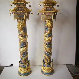 Cloisonn Factory Cloisonn Manufacturer Cloisonn Processing Cloisonn Crafts Cloisonn Manufacturer Wholesale Custom Cloisonn Copper Body Cloisonn Enamel Crafts Incense Burner, Elephant Spot thumbnail-1