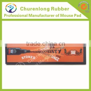 2016 New Products Soft Non-woven Fabric Nitrile Rubber Beer Bar Mat With Logos/Printed Custom RUbber Bar Mat thumbnail-1