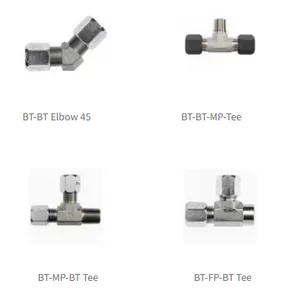 Top Sale Npt Bspp Bspt Stainless Steel Compression Fittings and Double Ferrule Tee Fittings 1/8in to 1in and 2mm to 25mm OEM&ODM thumbnail-3