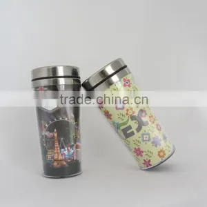 Popular China Cheap Double Wall 16oz Promotion Travel Mug thumbnail-3