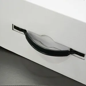 White Luxury Packaging for Premium Products Custom Rigid Handle Box With Foam Insert thumbnail-2