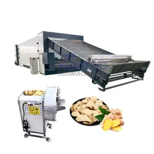 Commercial Root Vegetable Dryer Cassava Drying Machine Onion Yam Ginger Washing Cutting Drying Packing Production Line EPC thumbnail-1