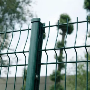 Grey Powder Coated 3D Welded Mesh Fence Modern Villa Outdoor Boundary Fencing Panel thumbnail-1