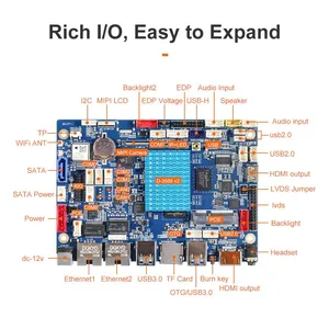 GeniusCore 10.1 Inch RK3588 Open Frame AI Industrial Android Panel PC D-3588 | IPS Capacitive Touch HMI thumbnail-3