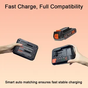20V Max , High Speed Replacement Charger Fit for Saw, Impact Wrench & Workshop Tools thumbnail-3
