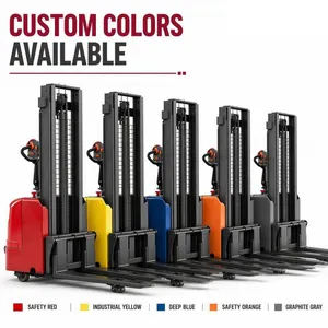 Hot Sale 1.5 Ton Walk-behind Electric Stacker 2m/3m/3.5m Lift Lithium Battery Pallet Stacking Equipment thumbnail-3