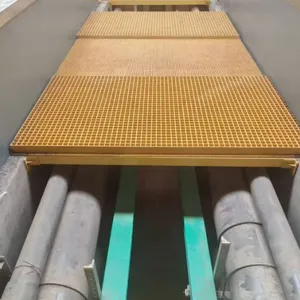 FRP Plastic Grating With Gritted or Concave Surface - Slip-Resistant Fiberglass Composite thumbnail-3