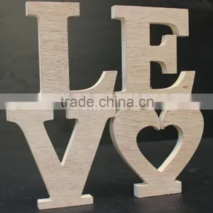Wooden Plaque Words/Letters Free Standing "LOVE" Home/Wedding Decoration thumbnail-1
