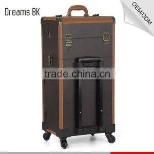 Guangzhou Best Selling Lighted Cosmetic Case With Mirror Make up Case Makeup Organizer With Stand thumbnail-6