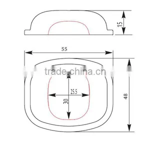 55mm 30W 50W Led Street Light Lens Cover in Borosilicate Glass thumbnail-2