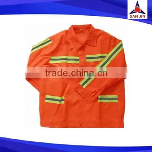 Roadway Work 3M Reflective Tape Vest Safety With Pockets thumbnail-1