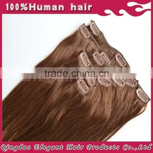Brazilian Human Hair Straight Clip in Hair Extensions,no Tangling no Shedding thumbnail-1