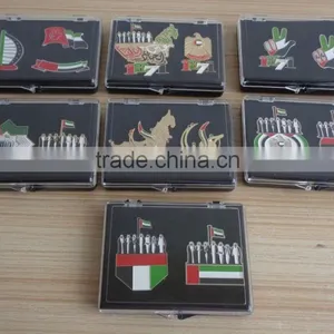 Free Combination UAE Badges in Plastic Box UAE National Day Gift Lapel Pin thumbnail-1