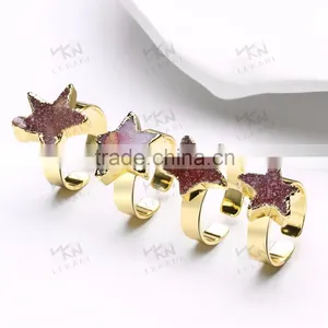 New Fashion Engagement Ring, Custom Shape Star Rings thumbnail-1