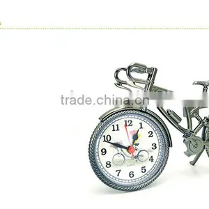 Fashion Styple Bicycle Shape Desk Clock Bicycle Alarm Time Clock Retro Table Clock thumbnail-1
