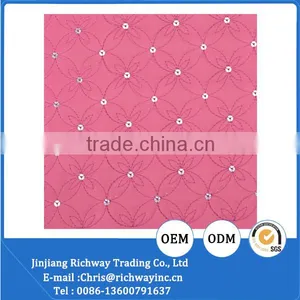 Embroidery Shoes Special Material of pu Leather Sequin Fabric thumbnail-1