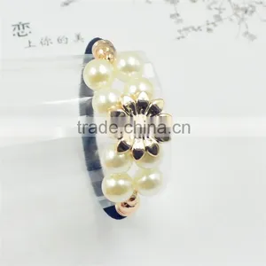 Elegant Women Hair Accessories Charm Pearl Rubber Bands Headwear Girls Elastic Hair Bands thumbnail-3