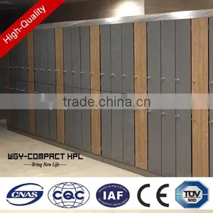New Design Durable Colorful 6 Door Fire Retardant Laminate Hpl Popular Club Locker thumbnail-2