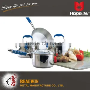 Kitchen Cookware Set Belly Shape Cookware Set , Colorful Designer Cookware thumbnail-1