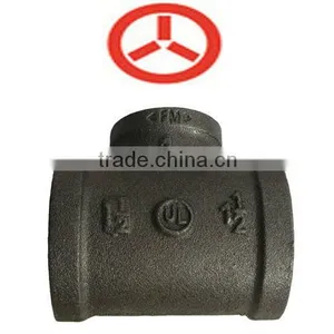 Black Beaded Malleable Pipe Fitting TEE BS STANDARD thumbnail-1