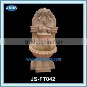 Indoor Stone Carved Lion Head Wall Fountain thumbnail-3