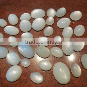 AAA White Moonstone Semi Precious Stone Cabochons thumbnail-1