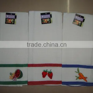 Cheap 100% Cotton Waffle Fabric Tea Towel 012 thumbnail-1