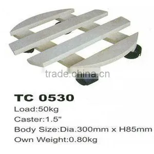 Round Flower Wood Movers thumbnail-1