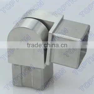Stainless Steel Handrail Tube Connector Elbow 90 Degreee Suqare Adjustable Connector thumbnail-1