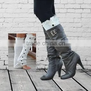 Trendy 2014 Winter Wholease Knit Lace Women Boot Cuffs Sock thumbnail-2