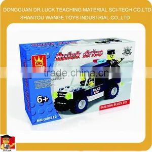 DIY Mini Building Block,Police Car Set,Educational Toy thumbnail-1