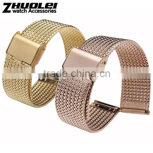 Milanese Classic Buckle Stainless Steel Watchband 16mm 18mm 20mm 22mm 24mm thumbnail-3