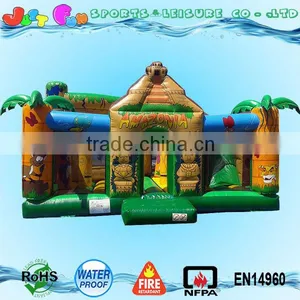 Amazonia Animals Fun City Kids Bounce Bed,cheap Hot Sale Inflatable Bouncy Castle Fun City Games thumbnail-1