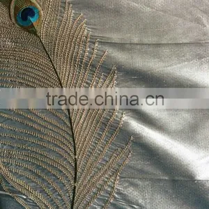 100%silk Fabric Embroidery Pattern for Home Upholstery thumbnail-1