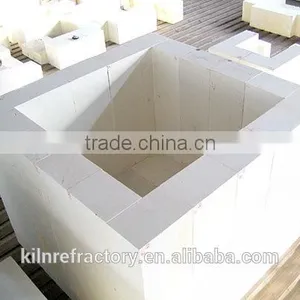 Glass Kiln Fused Cast Zirconia Corundum Refractory Brick thumbnail-2